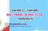 Giải bài 2 trang 38 Hóa 11 Cánh Diều SGK